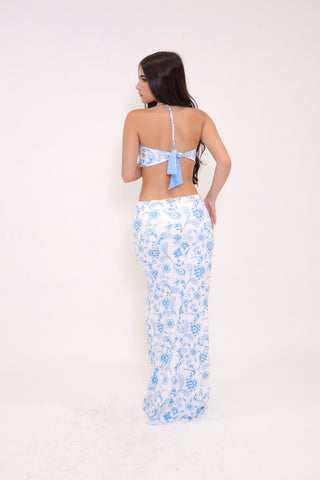 Santorini Sky Maxi Dress